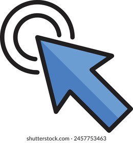 Arrow icon symbol vector image with color for element design