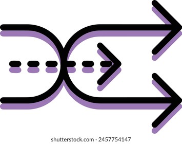 Arrow icon symbol vector image with color for element design
