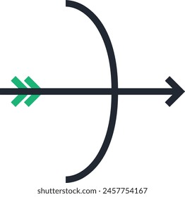 Arrow icon symbol vector image with color for element design