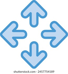 Arrow icon symbol vector image with color for element design