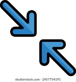 Arrow icon symbol vector image with color for element design
