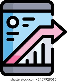 Arrow icon symbol vector image with color for element design