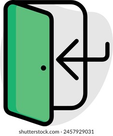 Arrow icon symbol vector image with color for element design