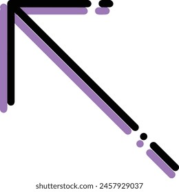 Símbolo de flecha Imagen de Vector con color para el diseño de elementos