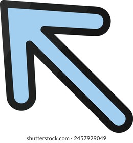 Arrow icon symbol vector image with color for element design