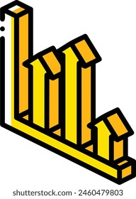 Arrow icon symbol vector image with color for element design