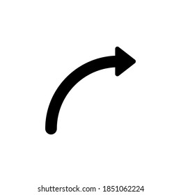 Arrow icon symbol vector on white background