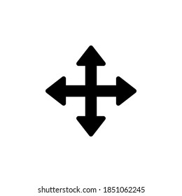 Arrow icon symbol vector on white background