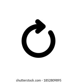 Arrow icon symbol vector on white background