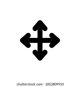Arrow icon symbol vector on white background