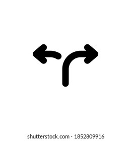 Arrow icon symbol vector on white background