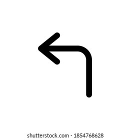 Arrow icon symbol vector on white background