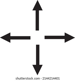 Arrow icon symbol vector on white background.eps
