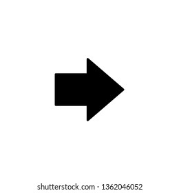 Arrow icon symbol vector. Arrow icon sign