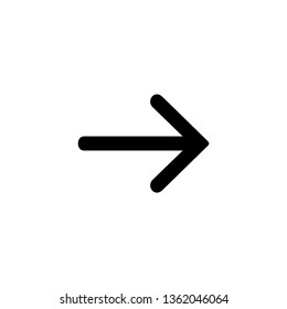 Arrow icon symbol vector. Arrow icon sign