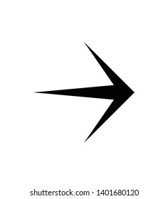 Arrow icon symbol vector. Arrow icon sign