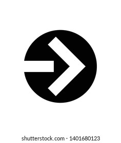 Arrow icon symbol vector. Arrow icon sign