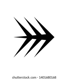 Arrow icon symbol vector. Arrow icon sign