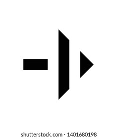 Arrow icon symbol vector. Arrow icon sign