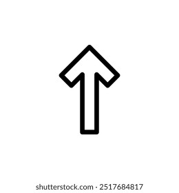 arrow, up icon symbol vector template
