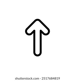 arrow, up icon symbol vector template