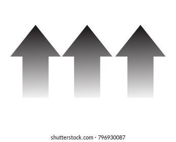 Arrow Icon symbol website upload on white background