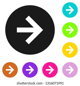 Arrow icon. Arrow symbol. Arrow icon for your web design