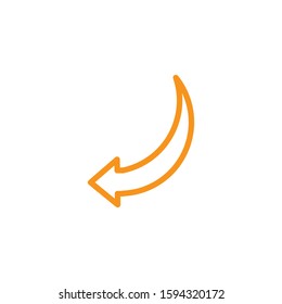 Arrow icon template. Vector illustration