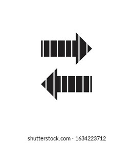 Arrow icon template. Vector illustration 