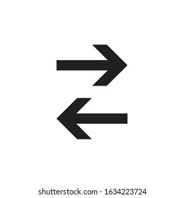 Arrow icon template. Vector illustration 