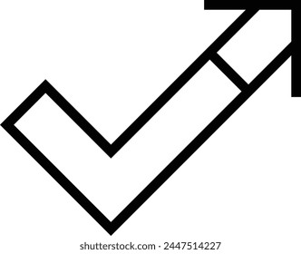 arrow icon. Thin linear style design isolated on white background