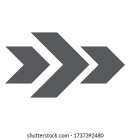 Arrow icon three arrows logo symbol vector