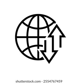 arrow icon. Top and Bottom signs with time clock. Buy and sell symbols. for economics, data analysts, finance. line modern design style.