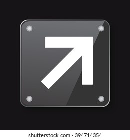 arrow Icon / transparent material design / Icon
