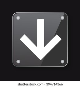 arrow Icon / transparent material design / Icon
