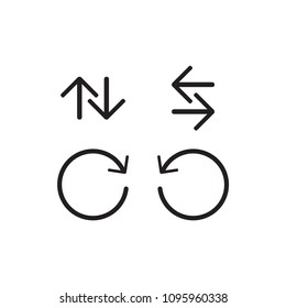 arrow icon trendy design template