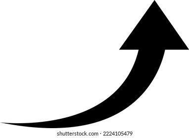 Arrow icon trendy design template on white background..eps