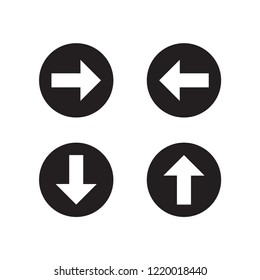 arrow icon in trendy flat design 
