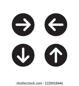 arrow icon in trendy flat design 