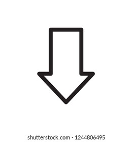 arrow icon in trendy flat design 