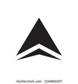 arrow icon in trendy flat design 