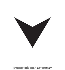 arrow icon in trendy flat design 