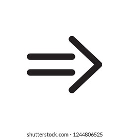arrow icon in trendy flat design 