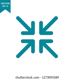 arrow icon in trendy flat design 