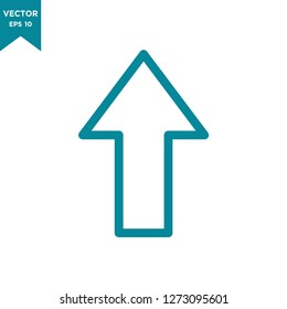 arrow icon in trendy flat design 