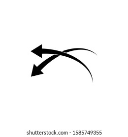 arrow icon in trendy flat design