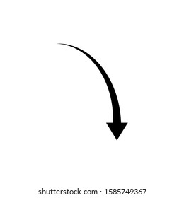 arrow icon in trendy flat design