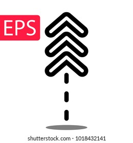 arrow icon in trendy flat style isolated on background. arrow icon page symbol for your web site design arrow icon logo, app, arrow icon Vector illustration