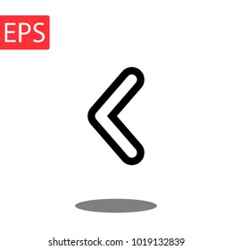 Arrow icon in trendy flat style isolated on background. Arrow icon page symbol for your web site design Arrow icon logo, app, Arrow icon Vector illustration,