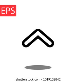 Arrow icon in trendy flat style isolated on background. Arrow icon page symbol for your web site design Arrow icon logo, app, Arrow icon Vector illustration,